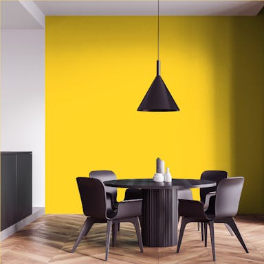 Sun Yellow Paint Color - vernice-wall-paint-interiors-sun-yellow-4