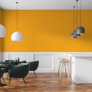 Ambra Paint Color #F0AC46 - vernice-wall-paint-interiors-ambra-7