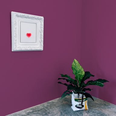Melanzana Pittura #7C405F - vernice-wall-paint-interiors-aubergine-10