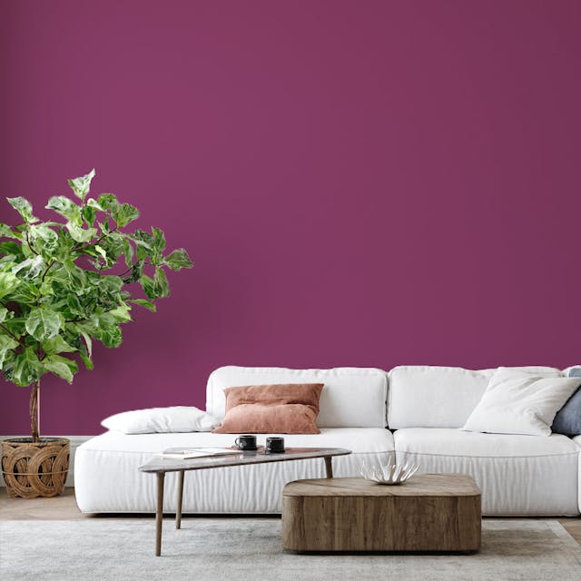 Melanzana Pittura #7C405F - vernice-wall-paint-interiors-aubergine-6