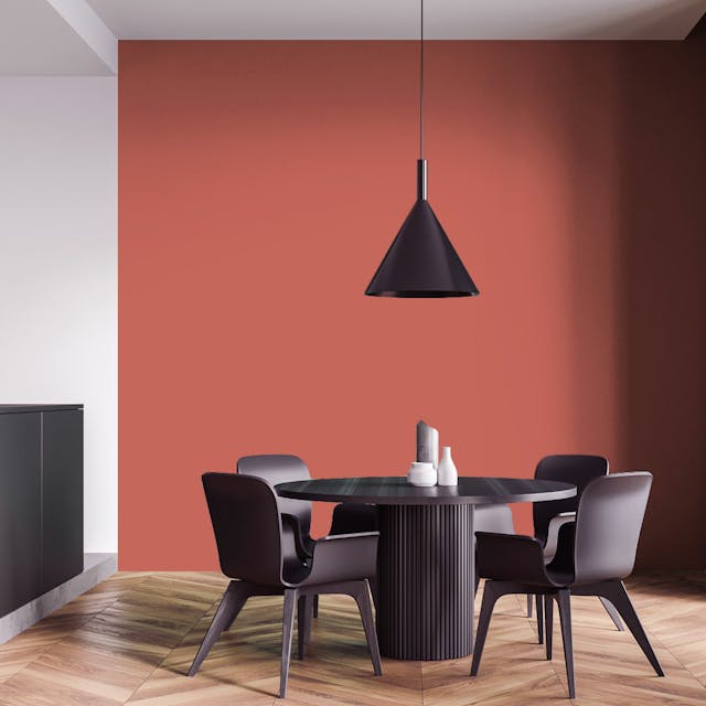 Brick Red Paint Color #B7695D - vernice-wall-paint-interiors-brick-red-4