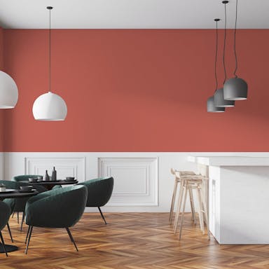 Brick Red Paint Color #B7695D - vernice-wall-paint-interiors-brick-red-7