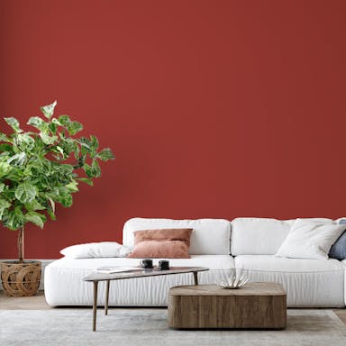 Cardinal Red Paint Color - vernice-wall-paint-interiors-cardinal-red-6