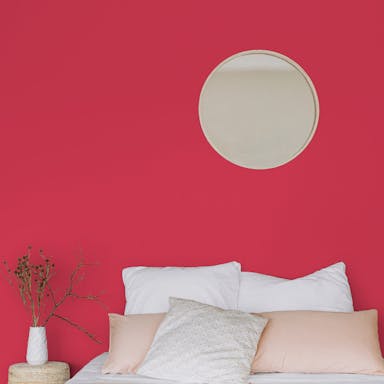 Cherry Red Paint Color #C74A5A - vernice-wall-paint-interiors-cherry-red-1