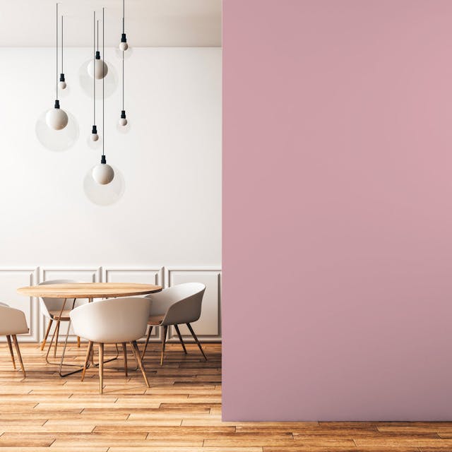 Chic Pink Paint Color - vernice-wall-paint-interiors-chic-pink-2