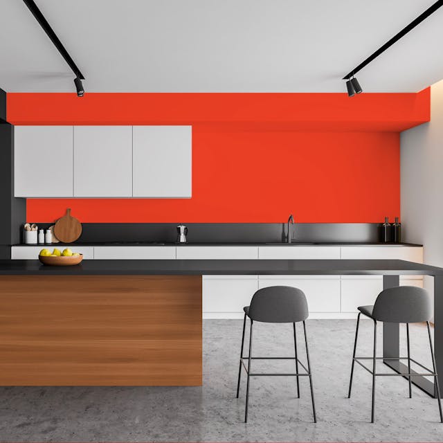 Coral Paint Color - vernice-wall-paint-interiors-coral-3