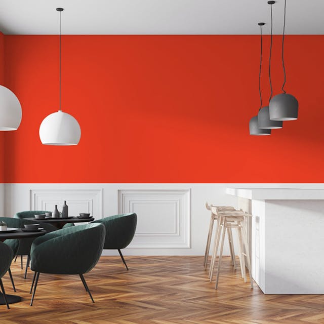 Coral Paint Color - vernice-wall-paint-interiors-coral-7