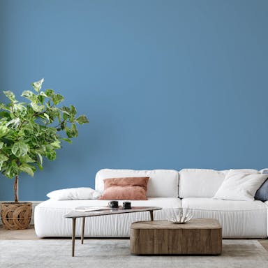 Cornflower Blue Paint Color #799DC0 - vernice-wall-paint-interiors-cornflower-blue-6