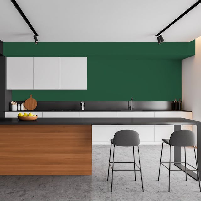Dark Green Paint Color #36523E - vernice-wall-paint-interiors-dark-green-3