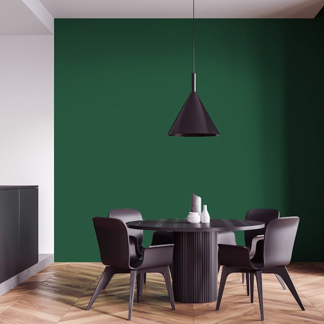 Dark Green Paint Color #36523E - vernice-wall-paint-interiors-dark-green-4