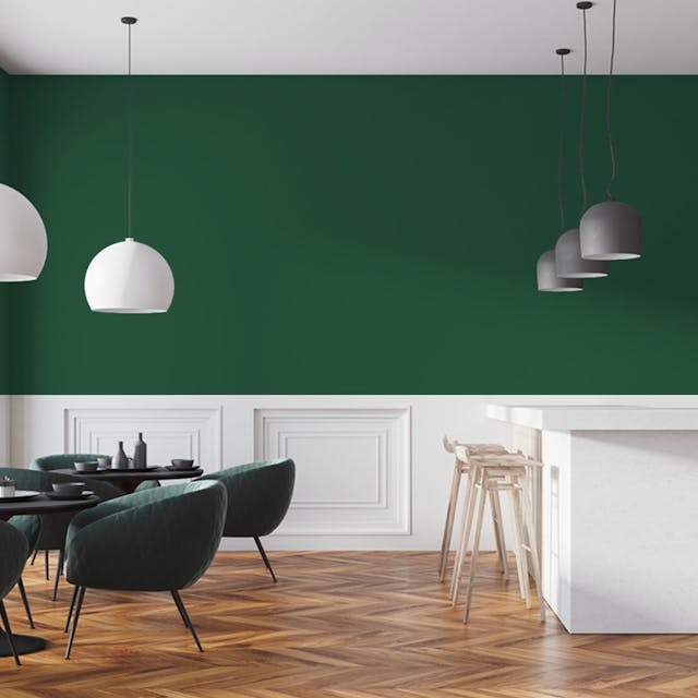 Dark Green Paint Color #36523E - vernice-wall-paint-interiors-dark-green-7