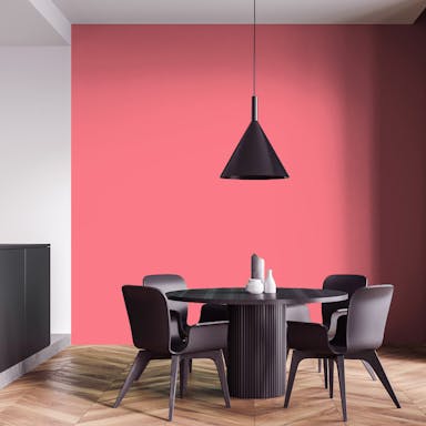 Dark Pink Paint Color #E9838C - vernice-wall-paint-interiors-dark-pink-4