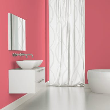 Dark Pink Paint Color #E9838C - vernice-wall-paint-interiors-dark-pink-5