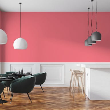 Dark Pink Paint Color #E9838C - vernice-wall-paint-interiors-dark-pink-7