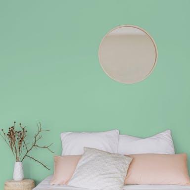Dusty Green Paint Color #ADCFB8 - vernice-wall-paint-interiors-dusty-green-1
