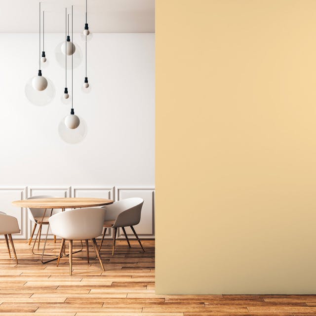 Giallo Polvere Pittura #FADFA5 - vernice-wall-paint-interiors-dusty-yellow-2