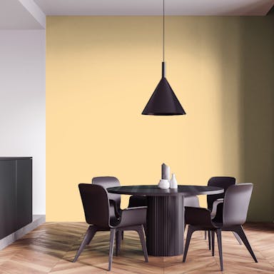 Giallo Polvere Pittura #FADFA5 - vernice-wall-paint-interiors-dusty-yellow-4