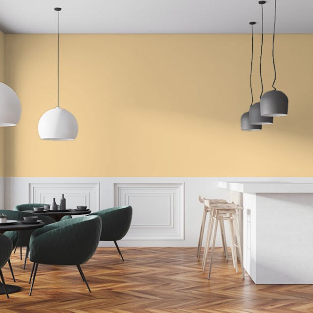 Giallo Polvere Pittura #FADFA5 - vernice-wall-paint-interiors-dusty-yellow-7