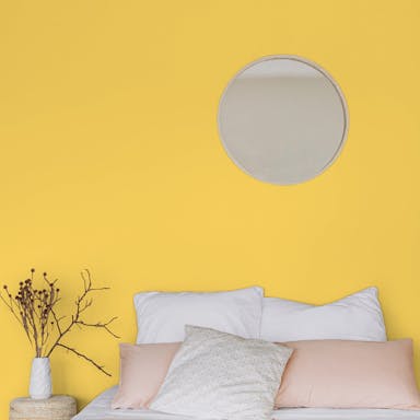 Golden Glow Paint Color #FEDA6C - vernice-wall-paint-interiors-golden-glow-1