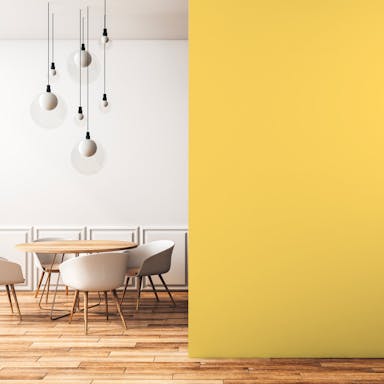 Golden Glow Paint Color #FEDA6C - vernice-wall-paint-interiors-golden-glow-2