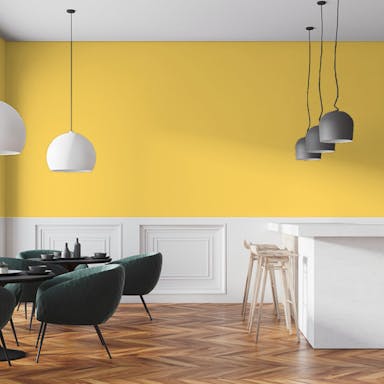 Golden Glow Paint Color #FEDA6C - vernice-wall-paint-interiors-golden-glow-7