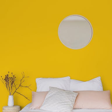 Lemon Yellow Paint Color - vernice-wall-paint-interiors-lemon-yellow-1