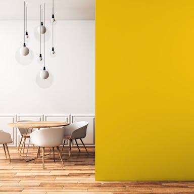 Lemon Yellow Paint Color - vernice-wall-paint-interiors-lemon-yellow-2