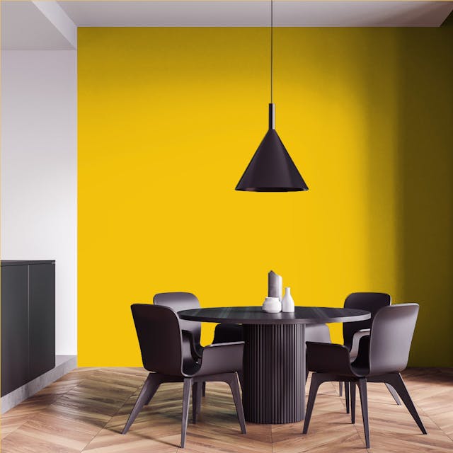 Lemon Yellow Paint Color - vernice-wall-paint-interiors-lemon-yellow-4