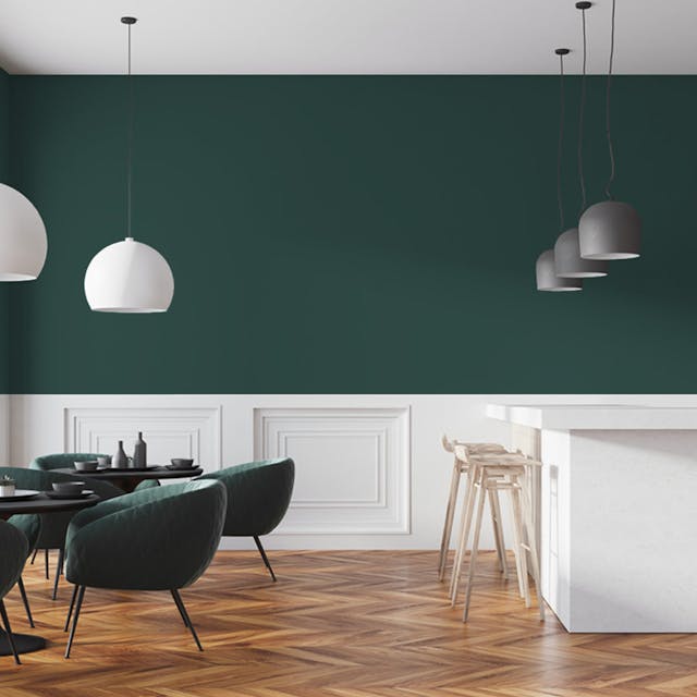 Marine Green Paint Color - vernice-wall-paint-interiors-marine-green-7