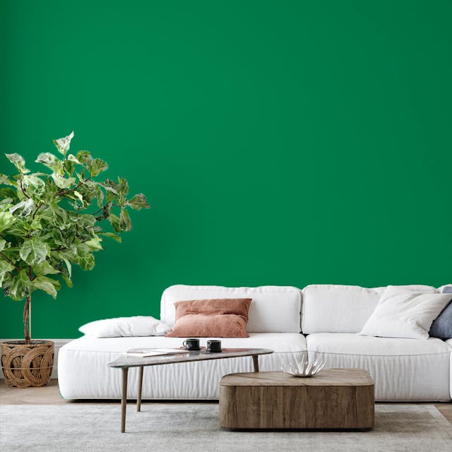 Meadow Green Paint Color #0C8256 - vernice-wall-paint-interiors-meadow-green-6