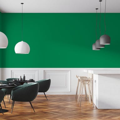 Meadow Green Paint Color #0C8256 - vernice-wall-paint-interiors-meadow-green-7
