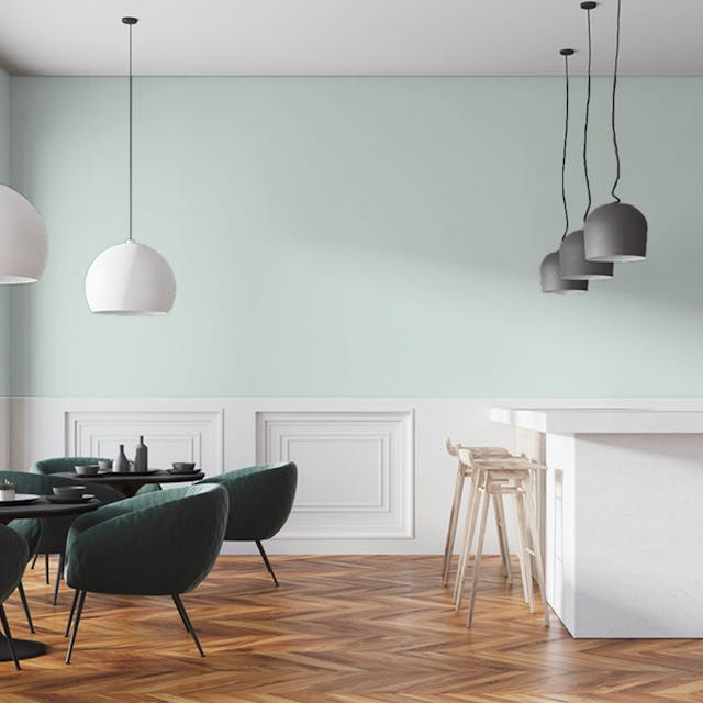 Milk and Mint Paint Color #E2EAE4 - vernice-wall-paint-interiors-milk-and-mint-7