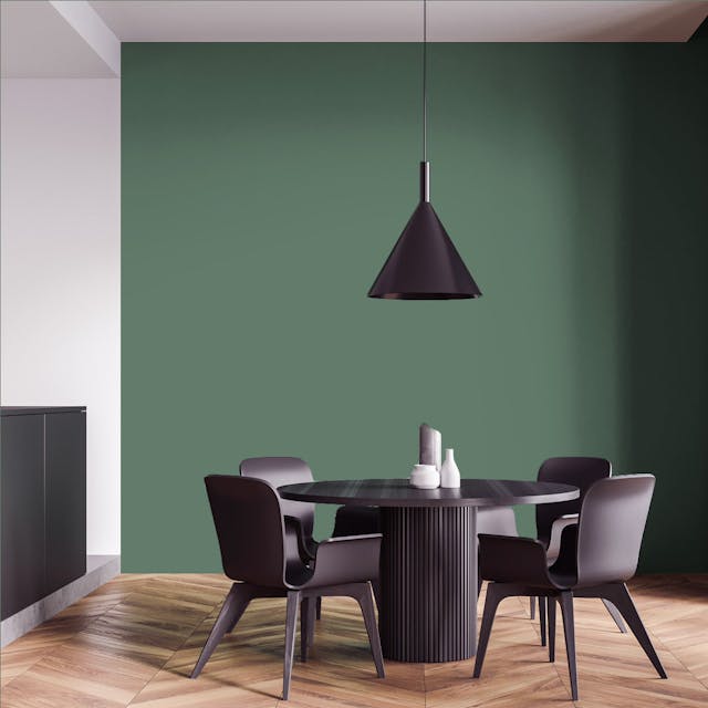 Mimetic Green Paint Color - vernice-wall-paint-interiors-mimetic-green-4