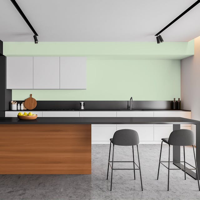 Mint Green Paint Color #D6E3CE - vernice-wall-paint-interiors-mint-green-3