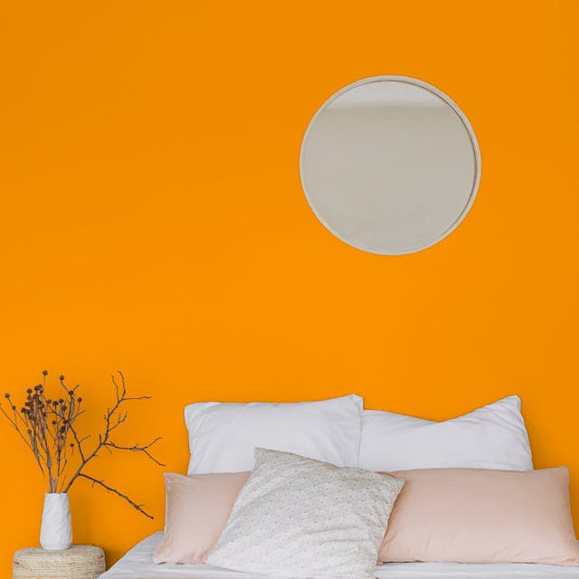 Orange Chic Pittura #FCA119 - vernice-wall-paint-interiors-orange-chic-1