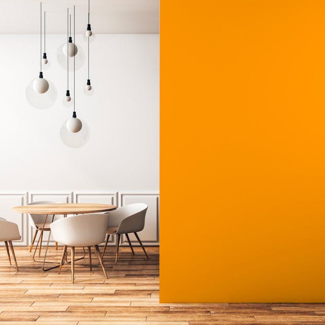 Orange Chic Pittura #FCA119 - vernice-wall-paint-interiors-orange-chic-2