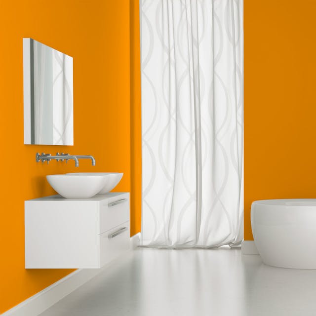 Orange Chic Pittura #FCA119 - vernice-wall-paint-interiors-orange-chic-5