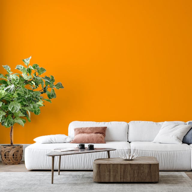 Orange Chic Pittura #FCA119 - vernice-wall-paint-interiors-orange-chic-6