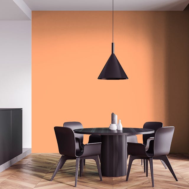 Orange Sorbet Paint Color #FFB187 - vernice-wall-paint-interiors-orange-sorbet-4
