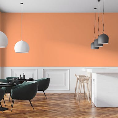 Arancione Sorbetto Pittura #FFB187 - vernice-wall-paint-interiors-orange-sorbet-7