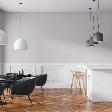 Grigio Pallido Pittura #E2E0DD - vernice-wall-paint-interiors-pale-gray-7