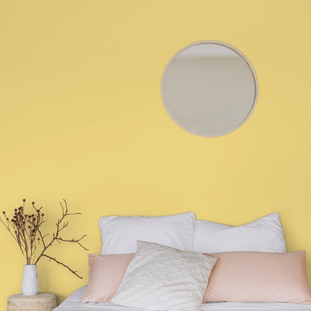Pale Yellow Paint Color #FAE595 - vernice-wall-paint-interiors-pale-yellow-1