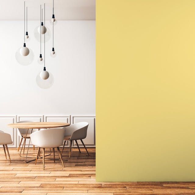 Giallo Pallido Pittura #FAE595 - vernice-wall-paint-interiors-pale-yellow-2