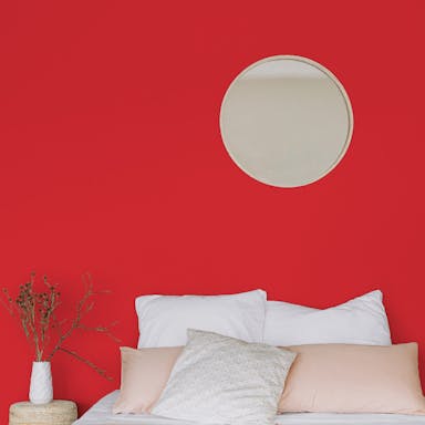 Rosso Pittura #CC3F3F - vernice-wall-paint-interiors-red-1