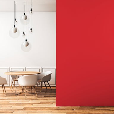 Rosso Pittura #CC3F3F - vernice-wall-paint-interiors-red-2
