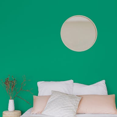 Vivid Green Paint Color #009F7C - vernice-wall-paint-interiors-vivid-green-1