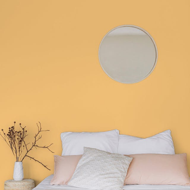 Giallo Arancio Pittura #F9CE84 - vernice-wall-paint-interiors-yellow-orange-1