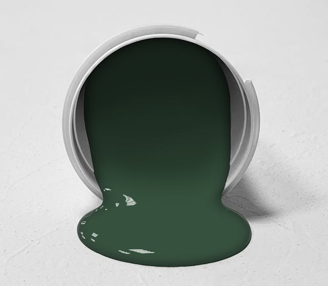 Dark Green Paint Color #36523E - wall-paint-color-vernice-bucket-rc-greens-008-36523E