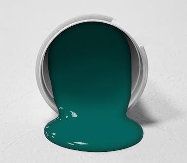 Petrol Green Paint Color #00847F - wall-paint-color-vernice-bucket-rc-greens-015-00847F