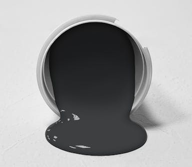 Blacky Paint Color #3D4040 - wall-paint-color-vernice-bucket-rc-neutrals-018-3D4040
